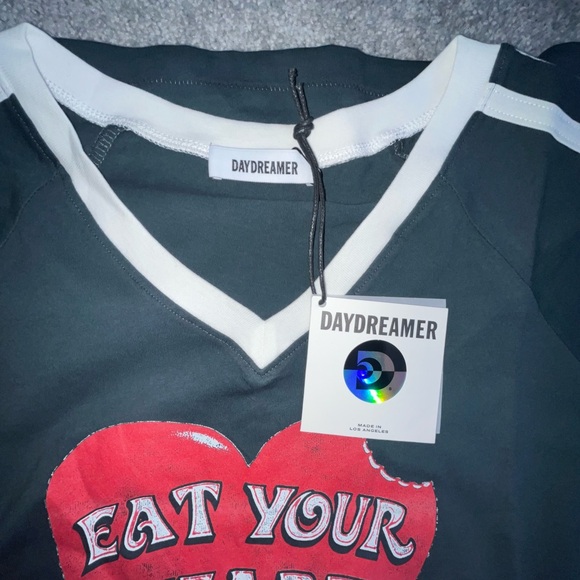 NWT DAYDREAMER Eat Your Heart Out T-Shirt M (Oversized) - Picture 3 of 6